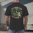 Vintage It's Good Luck To Read St Patrick's Day Book Lucky Men's Back Print T-Shirt Vintage It's Good Luck To Read St Patrick's Day Book Lucky Men's Back Print T-Shirt