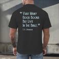 Visit Many Good Books But Live In The Bible Spurgeon Quote Men's Back Print T-Shirt Visit Many Good Books But Live In The Bible Spurgeon Quote Men's Back Print T-Shirt