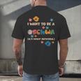 I Want To Be A Schwa Read Book Reading Librarian Men's Back Print T-Shirt