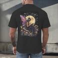 Whimsical Book Fairy Reading Bookish Fairycore Men's Back Print T-Shirt