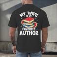 My Wife Is My Favorite Author Book Writer Men's Back Print T-Shirt