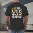 Wild About Reading Animals And Book Lovers Men's Back Print T-Shirt Wild About Reading Animals And Book Lovers Men's Back Print T-Shirt