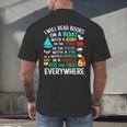 I Will Read Books On A Boat & Everywhere Men's Back Print T-Shirt I Will Read Books On A Boat & Everywhere Men's Back Print T-Shirt