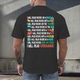 I Will Read Books On A Boat & Everywhere Reading Book Men's Back Print T-Shirt I Will Read Books On A Boat & Everywhere Reading Book Men's Back Print T-Shirt