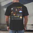 I Will Read Books On a Boat & Everywhere Reading Men's Back Print T-Shirt