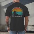 Women's Never Underestimate The Power Of A Girl With Book Reading Men's Back Print T-Shirt