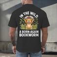 Women's Wild About Reading Book Reader Lion Zoo Animals Kids Men's Back Print T-Shirt Women's Wild About Reading Book Reader Lion Zoo Animals Kids Men's Back Print T-Shirt