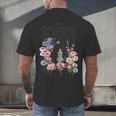 Wonderland Garden & Vintage Textbook Men's Back Print T-Shirt Wonderland Garden & Vintage Textbook Men's Back Print T-Shirt