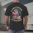 In A World Of Bookworms Be A Book Dragon Men's Back Print T-Shirt In A World Of Bookworms Be A Book Dragon Men's Back Print T-Shirt
