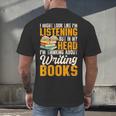 Writer Book Published Author Writers Men Women Men's Back Print T-Shirt Writer Book Published Author Writers Men Women Men's Back Print T-Shirt