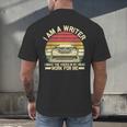 Writer Shirt Men Women Author Book Novelist Poet Men's Back Print T-Shirt