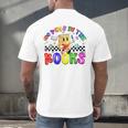 100 Days In The Book Fun 100 Days Of School Boy Girl Teacher Men's Back Print T-Shirt 100 Days In The Book Fun 100 Days Of School Boy Girl Teacher Men's Back Print T-Shirt