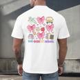 100 Days Of School Coquette Bow School Bus Pencil Books Men's Back Print T-Shirt 100 Days Of School Coquette Bow School Bus Pencil Books Men's Back Print T-Shirt