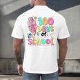 100th Day Of School Teacher Books 100 Days Of School Women Men's Back Print T-Shirt 100th Day Of School Teacher Books 100 Days Of School Women Men's Back Print T-Shirt