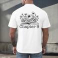 9th Birthday Chapter 9 Reading Book Lover 9 Year Old Men's Back Print T-Shirt