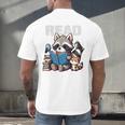 Animals Raccoon Reading Book Librarian Across America Kids Men's Back Print T-Shirt