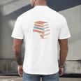 Anti-Social Book Club Reader Books & Coffee Dark Academia Premium Tri-Blend Men's Back Print T-Shirt