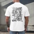 Apocalypse St John Devours The Book 1498 DüRer Angels Men's Back Print T-Shirt Apocalypse St John Devours The Book 1498 DüRer Angels Men's Back Print T-Shirt