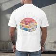 I Like Big Books Cannot Lie Librarian Reading Teacher Men's Back Print T-Shirt