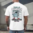 This Is My Book Character Costume Reading Book Lover Men's Back Print T-Shirt This Is My Book Character Costume Reading Book Lover Men's Back Print T-Shirt
