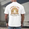 A Book A Day Keeps Reality Away Reading Men's Back Print T-Shirt A Book A Day Keeps Reality Away Reading Men's Back Print T-Shirt