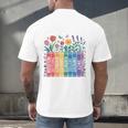 Book Flower Radicalized By Basic Decency Feminist Leftist Men's Back Print T-Shirt Book Flower Radicalized By Basic Decency Feminist Leftist Men's Back Print T-Shirt