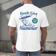 Book Girl Summer Bookish Beach Men's Back Print T-Shirt