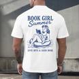 Book Girl Summer Men's Back Print T-Shirt Book Girl Summer Men's Back Print T-Shirt