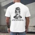 Book Lover Bent Over a Book Men's Back Print T-Shirt Book Lover Bent Over a Book Men's Back Print T-Shirt