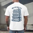 Book Lover Bookish Reader Bibliophile Book Nerd Titles Men's Back Print T-Shirt Book Lover Bookish Reader Bibliophile Book Nerd Titles Men's Back Print T-Shirt