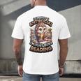 Book Lover Hedgehog Reading Books Introvert Bookworm Men's Back Print T-Shirt Book Lover Hedgehog Reading Books Introvert Bookworm Men's Back Print T-Shirt