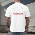 My Book Preference Naughty List Readers Christmas Joke Men's Back Print T-Shirt