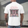Take Me To The Book Store Librarians Valentine's Day Premium Men's Back Print T-Shirt
