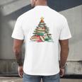All Booked For Christmas Book Christmas Tree Lights Xmas Men's Back Print T-Shirt All Booked For Christmas Book Christmas Tree Lights Xmas Men's Back Print T-Shirt