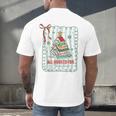 All Booked For Christmas Book Xmas Tree Coquette Bow Lights Men's Back Print T-Shirt All Booked For Christmas Book Xmas Tree Coquette Bow Lights Men's Back Print T-Shirt
