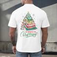 All Booked For Christmas Book Xmas Tree Lights Reading Girly Men's Back Print T-Shirt All Booked For Christmas Book Xmas Tree Lights Reading Girly Men's Back Print T-Shirt