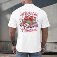 All Booked For Valentines Book Lover Teachers Men's Back Print T-Shirt All Booked For Valentines Book Lover Teachers Men's Back Print T-Shirt