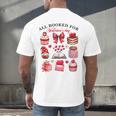 All Booked For Valentine's Day Book Lover Bookworm Bookish Men's Back Print T-Shirt