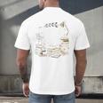 Bookmarks Are For Quitters Book Lovers Reading Men's Back Print T-Shirt