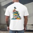 Books Abstract Artist Women Art Painting Books Men's Back Print T-Shirt Books Abstract Artist Women Art Painting Books Men's Back Print T-Shirt