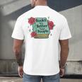 Books Are Better Than People Bookworm Librarian Reader Men's Back Print T-Shirt