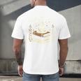 Books Coffee And Quiet Places Literature Men's Back Print T-Shirt Books Coffee And Quiet Places Literature Men's Back Print T-Shirt