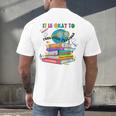 Books It's Okay To Be Kind Yellow Mental Health Day Kids Men's Back Print T-Shirt Books It's Okay To Be Kind Yellow Mental Health Day Kids Men's Back Print T-Shirt