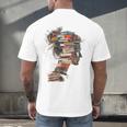 Books Lover Women Art Colorful Drawing Graphic Books Men's Back Print T-Shirt