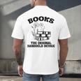 Books The Original Handheld Device Book Lover Premium Men's Back Print T-Shirt