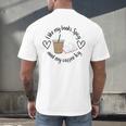 I Like My Books Spicy And My Coffee Icy Books Booktok Men's Back Print T-Shirt