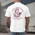 Books A Well-Read Woman Is A Dangerous Creature Women Premium Tri-Blend Men's Back Print T-Shirt