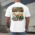 Bookworm If It Involves Books And Tea Lover Reading Premium Tri-Blend Men's Back Print T-Shirt