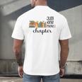 Bookworm Woman Reading Fiction Novels Library Book Store Men's Back Print T-Shirt