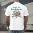 Born To Read Books Forced To Read Emails Book Lover Men's Back Print T-Shirt Born To Read Books Forced To Read Emails Book Lover Men's Back Print T-Shirt